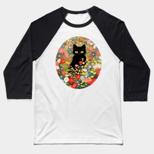 Copy of Vintage Gustav Klimt Cat Baseball T-Shirt